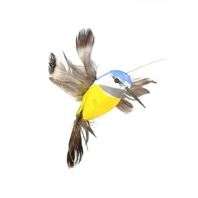 Solar Fluttering Hummingbird Feather Wings and Tail Flying Hummingbird Toy