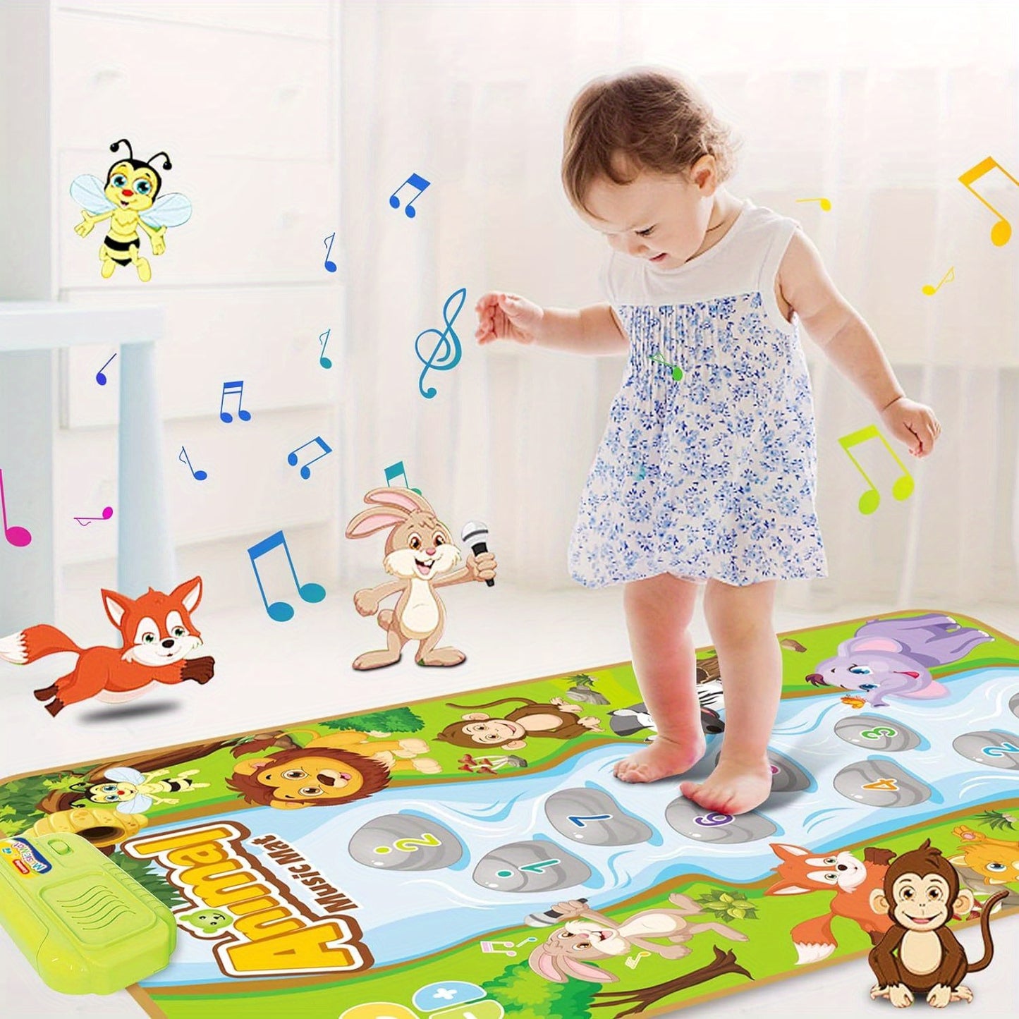 Music Mat Toys: Toy Dance Pad Sing Floor Mat Early Educational Toys Christmas Halloween Gifts