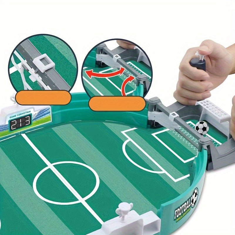 Deluxe Family Table Soccer Board Game - Double-Sided Competitive Fun for Kids Ages 3-6 - Promotes Social Interaction, Develops Fine Motor Skills and Hand-Eye Coordination - Perfect for Indoor Playdates and Birthday Parties