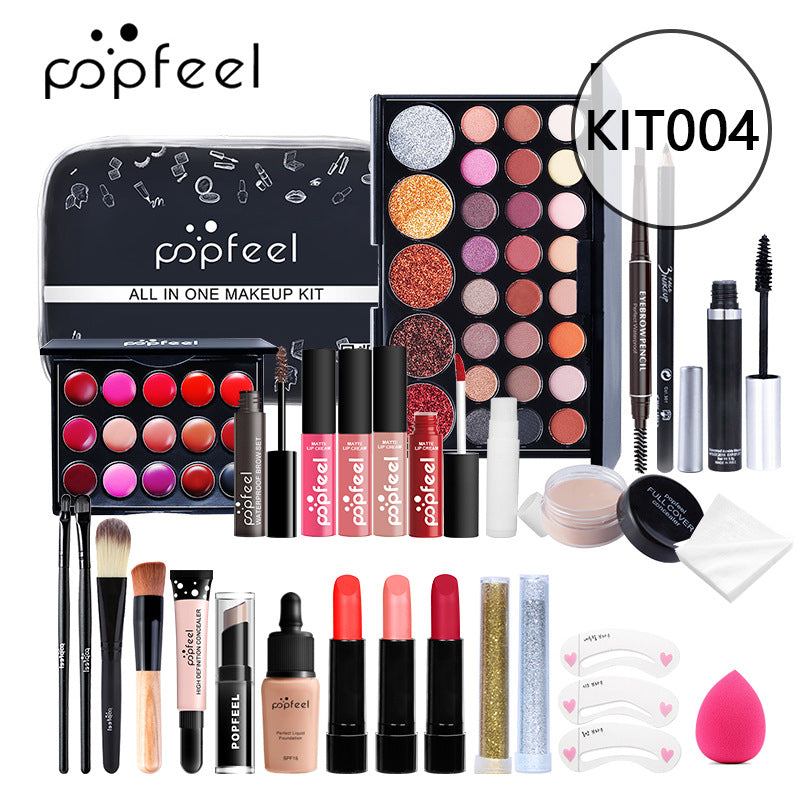 Make Up Sets Eyeshadow Lipstick Eyebrow Concealer Powder Brush Complete Makeup Kit For Women Female Beginner Student Full Set