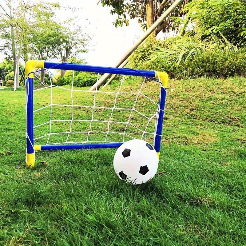 Youngsters' Soccer Set with Portable & Detachable Goal - Perfect for Indoor/Outdoor Play, Family Bonding, Birthday & Holiday Gifts