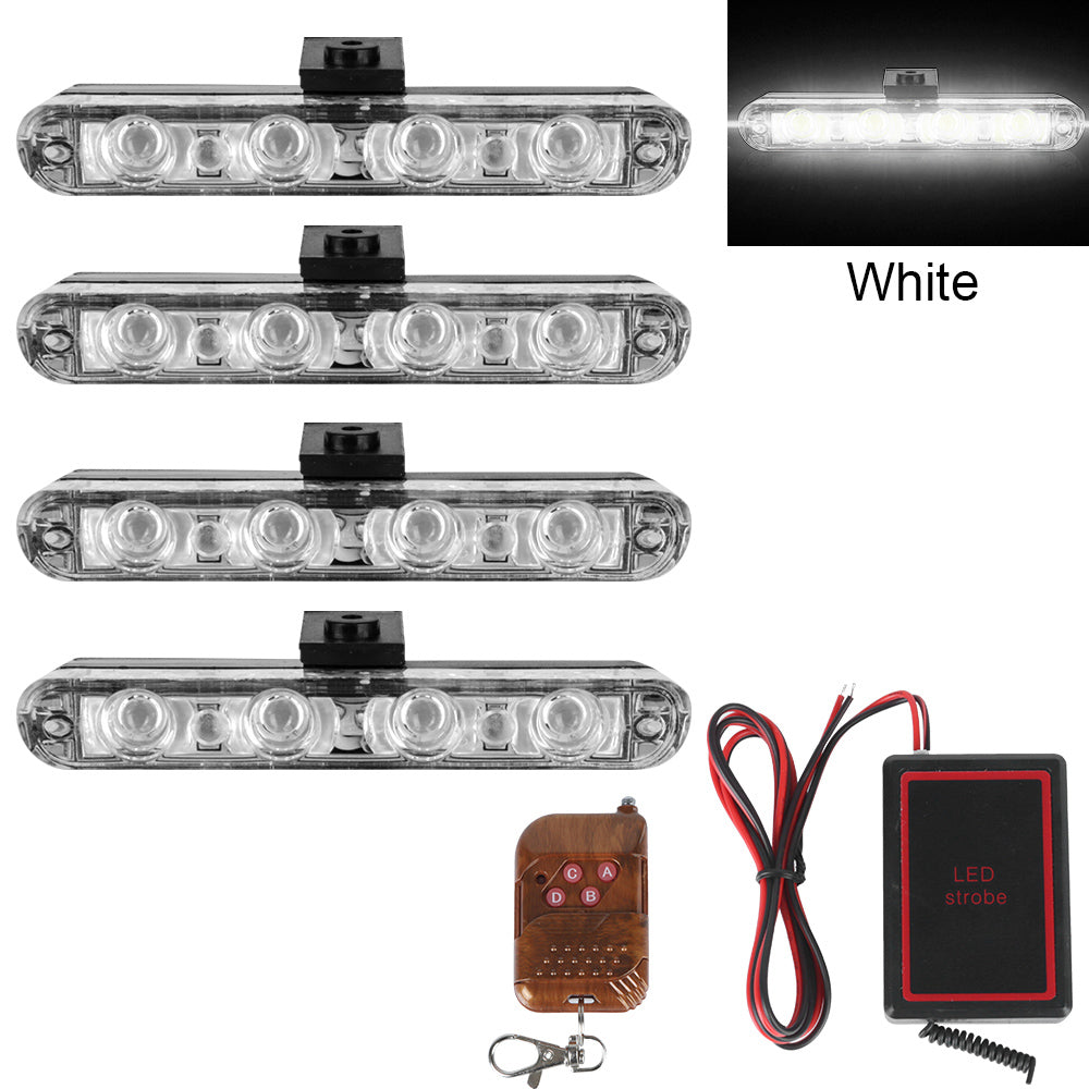 Waterproof Ambulance Fso Police Light 4x4/Led Emergency Fireman  Lamp Car Strobe Warning  Lighter Controll Flasher Truck Light