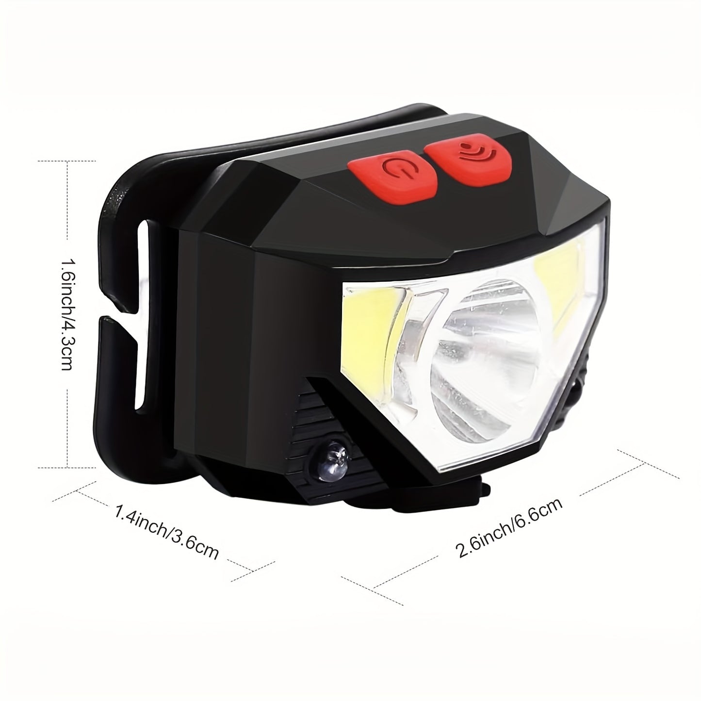 2/1 Pack 1200 Lumens Ultra Bright LED Rechargeable Headlamp With Motion Sensor, Headlight Flashlight, 8 Modes Suitable For Outdoor Camping, Running, Fishing, Emergency Response