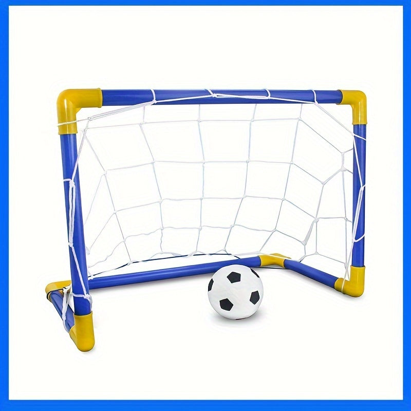 Youngsters' Soccer Set with Portable & Detachable Goal - Perfect for Indoor/Outdoor Play, Family Bonding, Birthday & Holiday Gifts