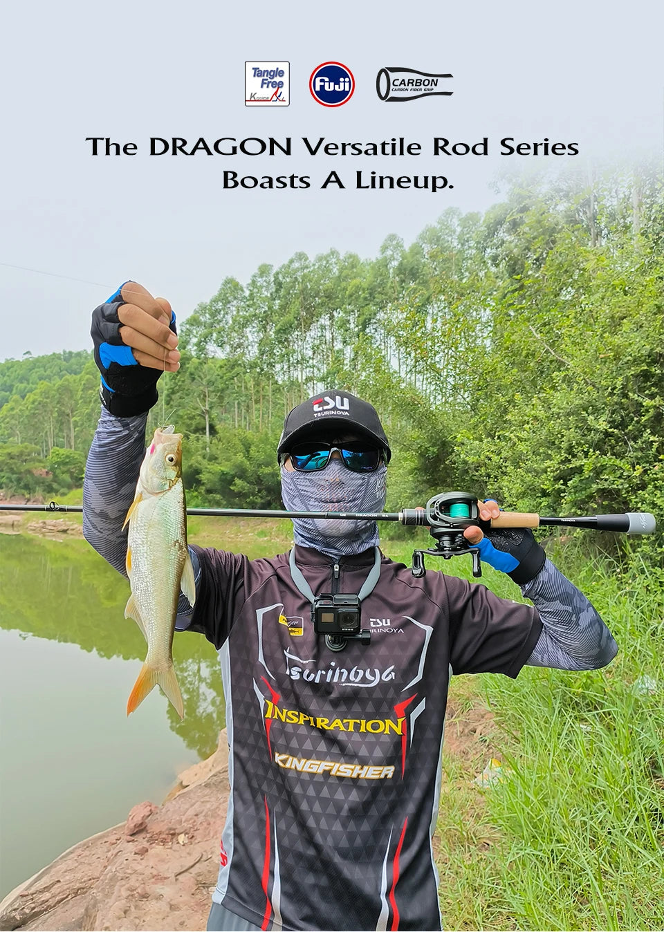 TSURINOYA DRAGON Fishing Rod 1.98m 2.08m L ML M Fast Action Spinning Casting Rod For Bass Pike FUJI Guide Carbon 2 Section Rod