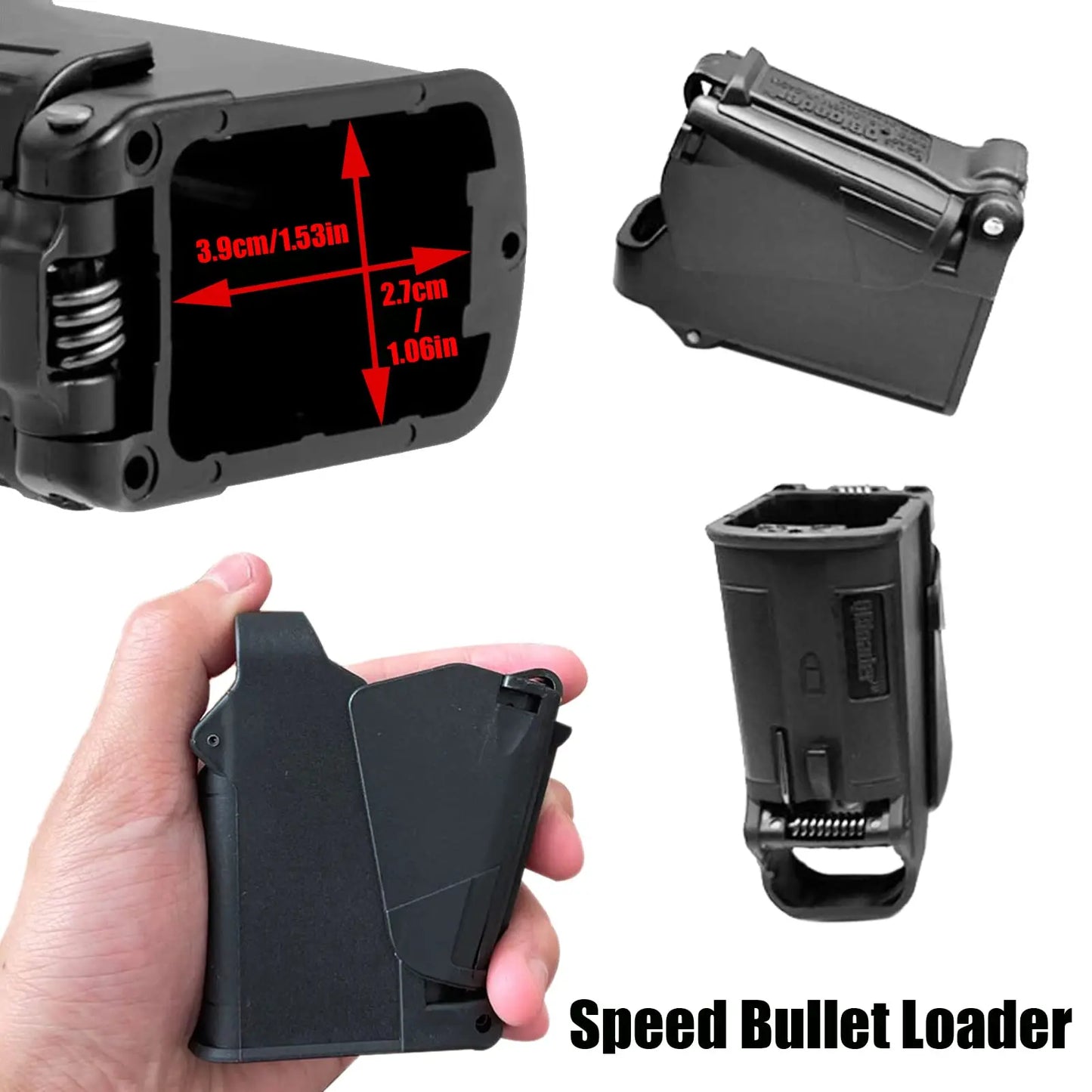 Universal pistol magazine speed loader, Tactical magazine nylon loader for 9mm,10mm 357 sig, 40, 45 acp, and 380 acp