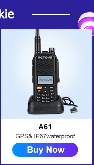 Retevis RA89 10W Walkie Talkie Long Range Communication Radio Walkie-talkie Ham Two-way Radio Communicator FM VHF UHF Waterproof