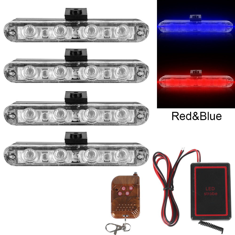 Waterproof Ambulance Fso Police Light 4x4/Led Emergency Fireman  Lamp Car Strobe Warning  Lighter Controll Flasher Truck Light