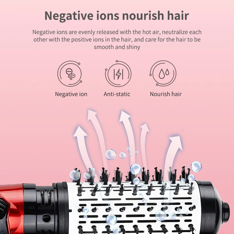 DARSONVAL 3 In 1 Hair Dryer Brush Automatic Rotating Hot Air Brush Electric Comb Multifunction Anion Brush Curling Hair Curl