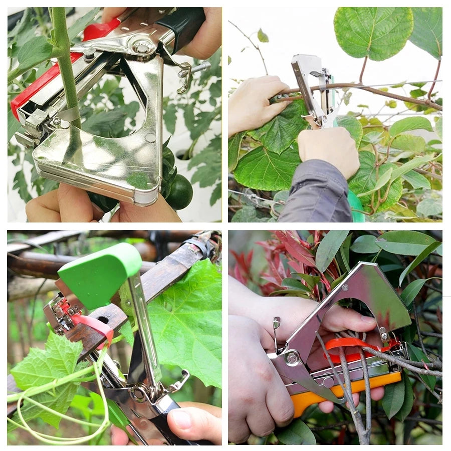 10 Rolls Tapes Garden Plant Tapetool Length Vegetable Fruit Tree Pruning Tools Tapener Tying Machine Accessories