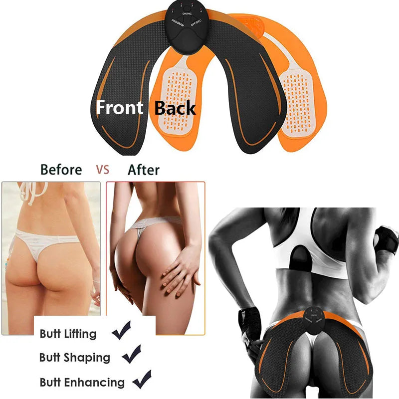 EMS Hip Trainer Buttocks Lifting Electric Vibration Muscle Stimulator Training Gear Body Slimming Machine Home Fitness Gym Sport