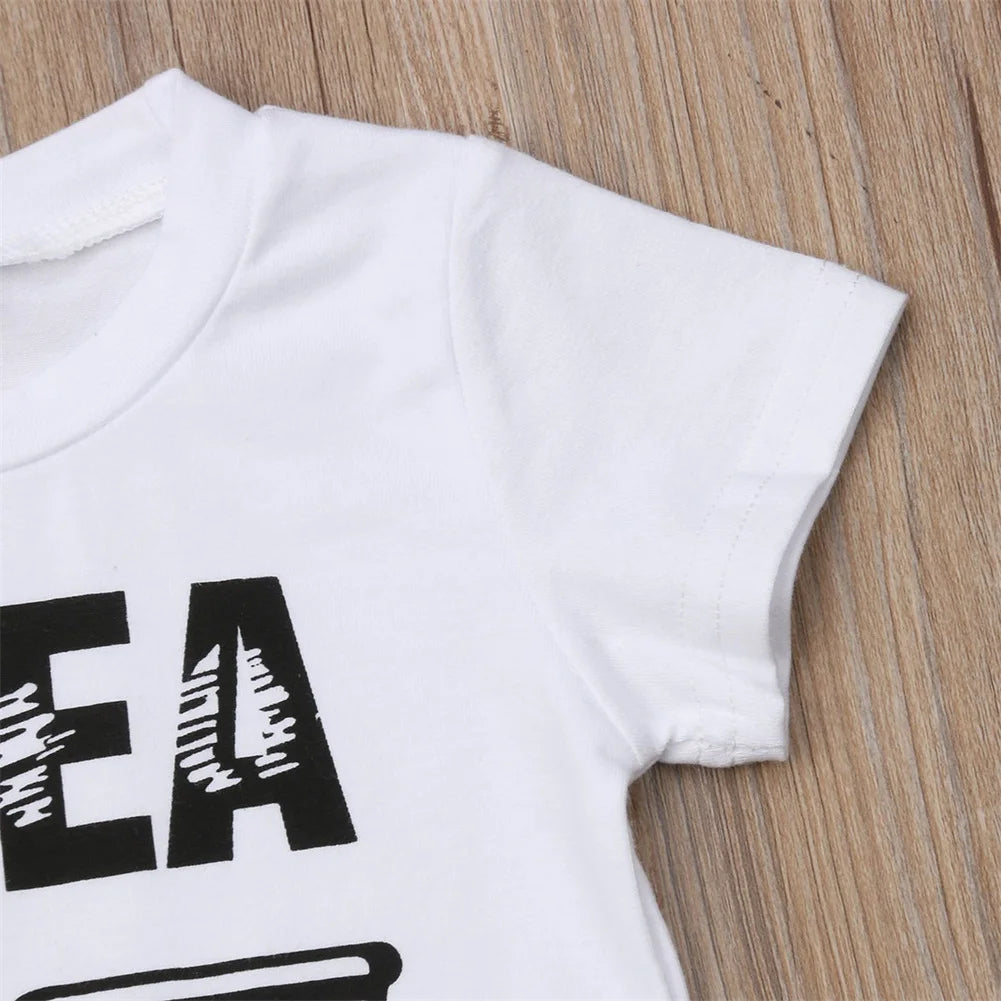 0-3Y Newborn Infant Toddler Baby Boy Clothes Set Kids Boys Cute Short Sleeve T-Shirt Top+Pants Outfits Clothing Set