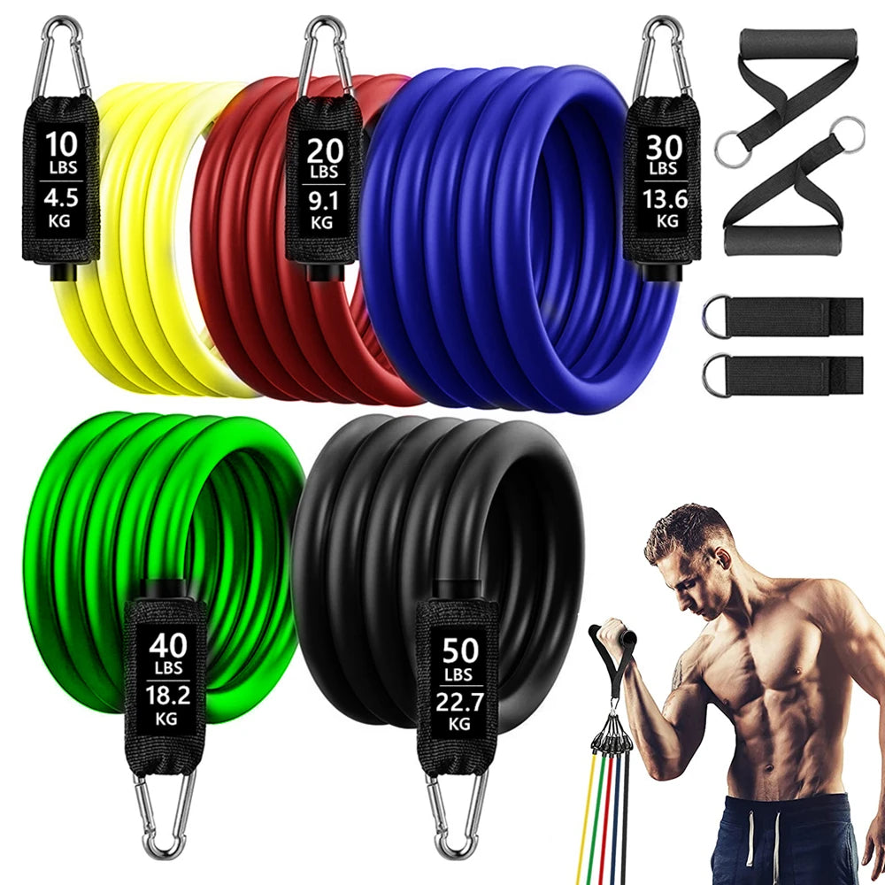 150lb Fitness Resistance Bands Set Yoga Elastic Band Booty Belt Training Loops Bands Workout Gym Equipment for Home Bodybuilding