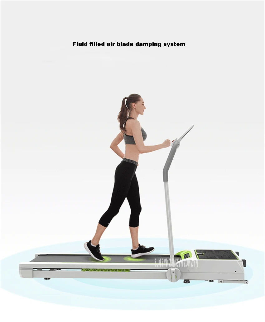 Q2 With Handrail Intelligent Treadmill Home Electric Folding Running Machine Foldable Walking Machine Indoor Fitness Equipment