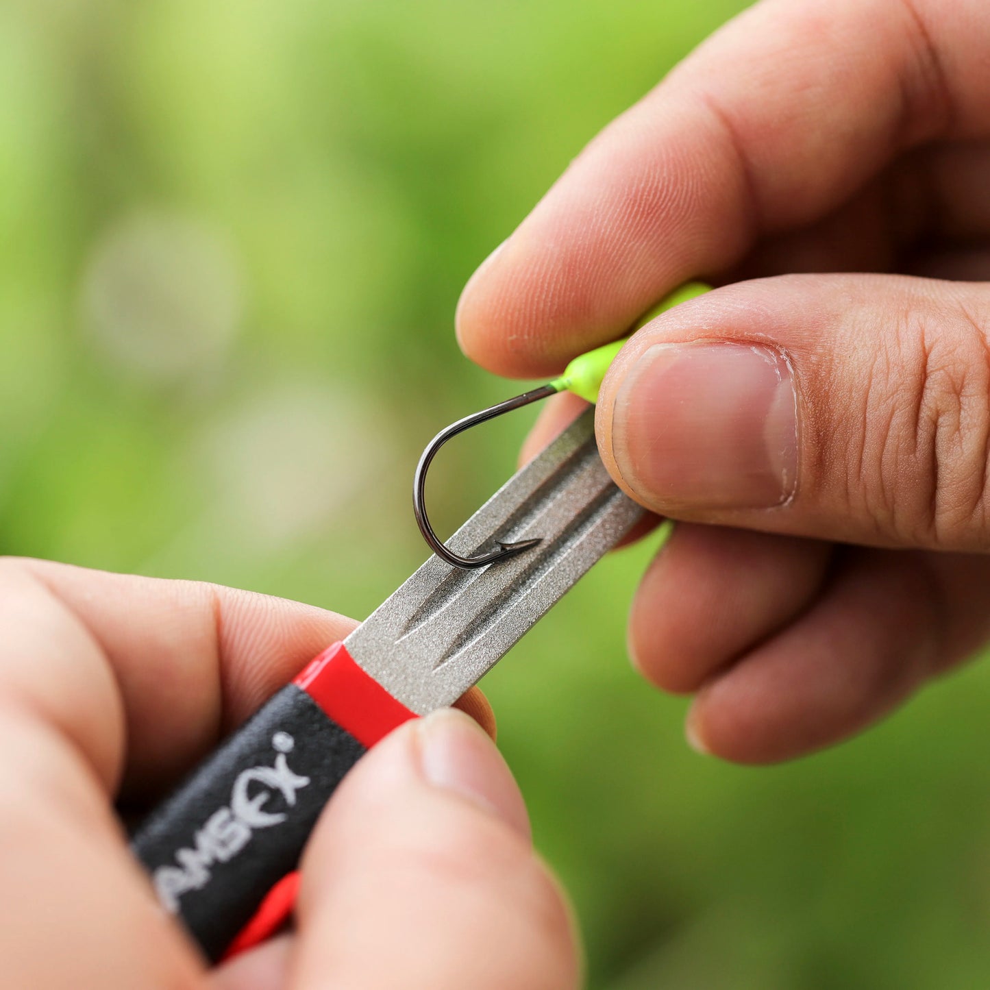 SAMSFX Fishing Quick Knot Tying Tool, Hook Sharpener, Split Rings Opener and Upper Bait Aid Gear Combo