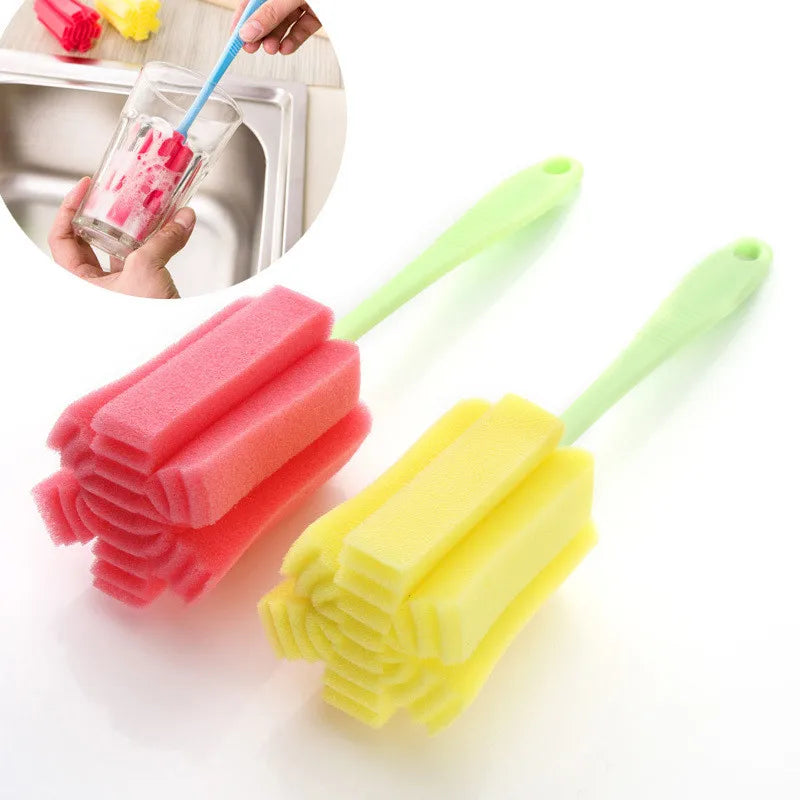 1PCS Bottle Sponge Brushes Cup Glass Milk Bottles Brush Washing Cleaning Cleaner Kitchen Tools Baby Accessories Hot Sale