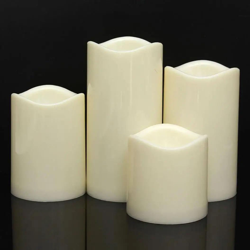 1pcs LED Candles For Decoration Cylindrical Flickering Flameless LED Electronic Candle Tea Light Wedding Birthday Decor Tealight