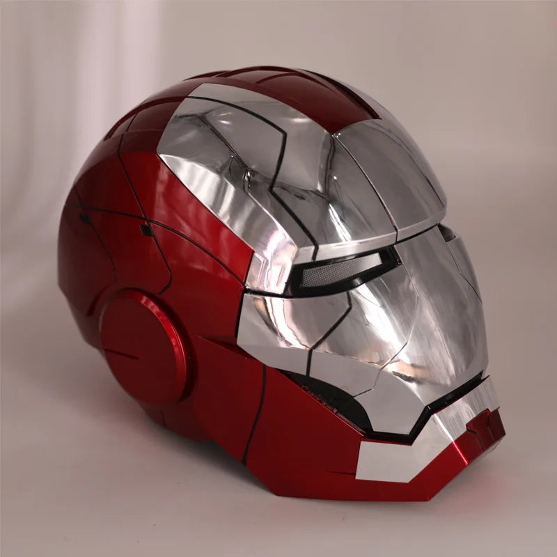 Marvel MK5 Helmet Cosplay Iron Man Electric Multi-piece Opening And Closing Voice Control Eyes Model Toy For Children Adult Gift