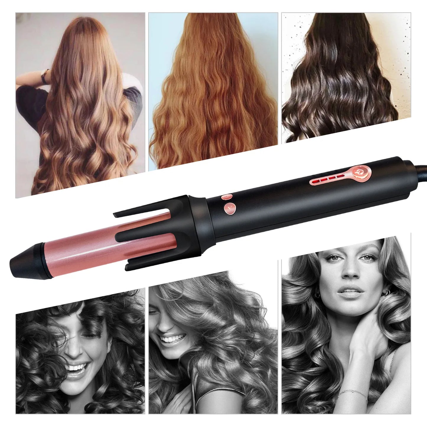 Automatic Hair Curler Auto Hair Curling Iron Ceramic Rotating Air Curler Air Spin Wand Styler Curl Machine Magic Hair Curler