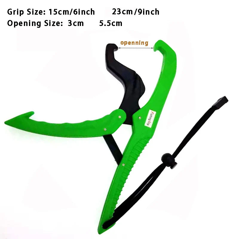 15cm 23cm Fish Grabber Plier Controller Practical Fishing Gripper Gear Tool ABS Grip Tackle Holder  Clamp with Adjustable Rope