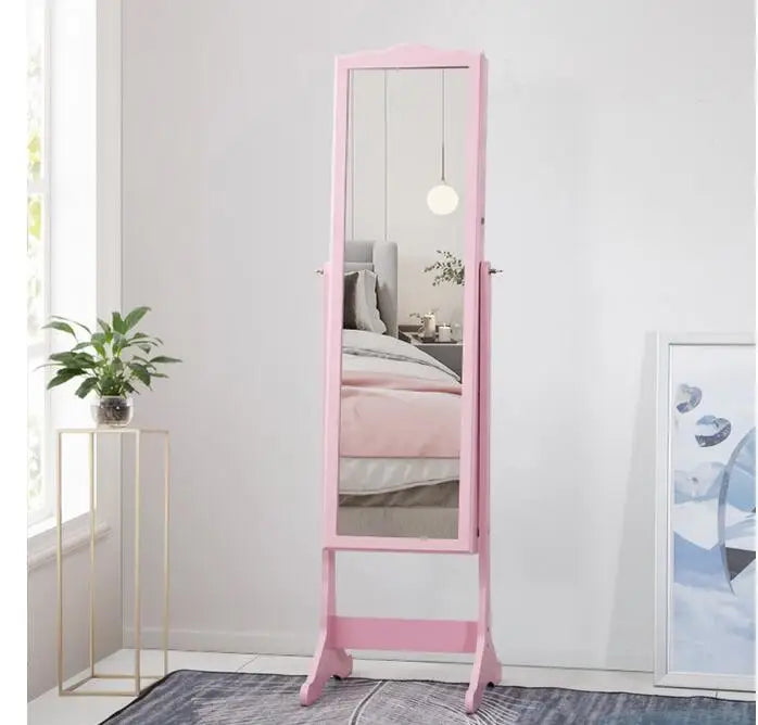 Full-length mirror, jewelry storage cabinet, one-piece wall-mounted mirror, home floor full-length mirror