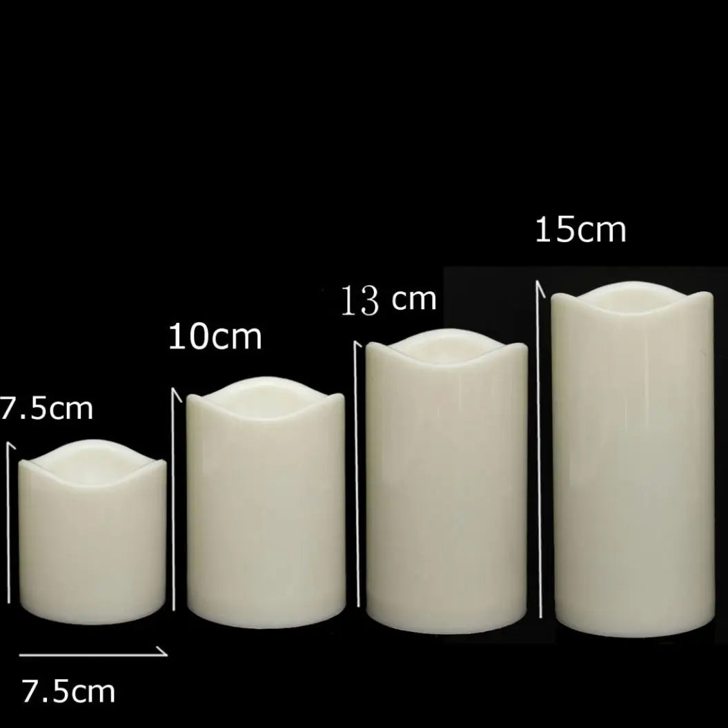 1pcs LED Candles For Decoration Cylindrical Flickering Flameless LED Electronic Candle Tea Light Wedding Birthday Decor Tealight