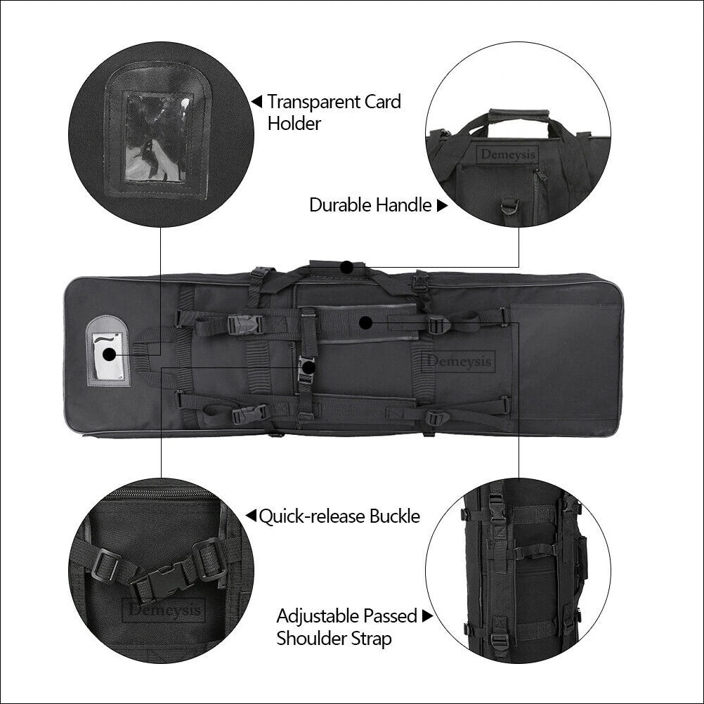 Tactical Rifle Case Airsoft Paintball Sniper Cs Game Shooting Hunting Range Gun Bag Outdoor War Games Backpack