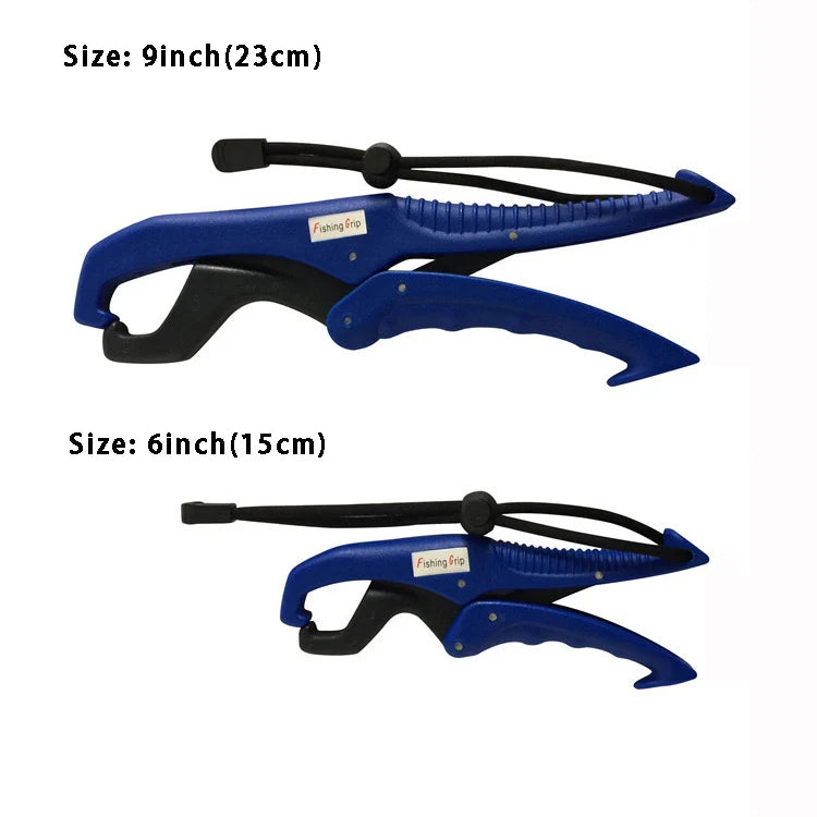 15cm 23cm Fish Grabber Plier Controller Practical Fishing Gripper Gear Tool ABS Grip Tackle Holder  Clamp with Adjustable Rope