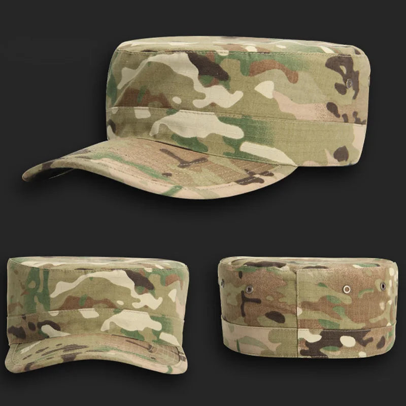 Men's Tactical Cap Blank Plain Camo Fitted Hats Multicam Caps Baseball Desert FG Camouflage Cap Hat Gear