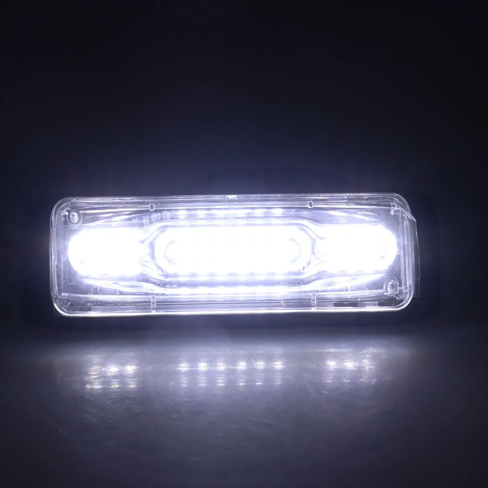 Emergency Ambulance Strobe Light 16 Modes Flashing Lighting 12W Pickup Trucks LED Side Warning Signal Lamp Waterproof IP65 Amber