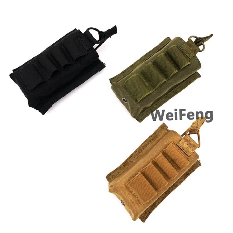 Tactical Molle 12GA 12 Gauge Ammo Shells Shotgun Bag Rifle Gun Reload Magazine Pouch for AK AR 15 Mag Bag Hunting Gear