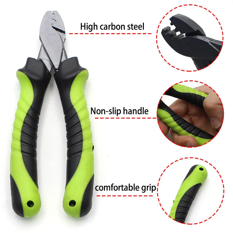 Carp Fishing Accessories Carp Crimps Plier Tool for Stiff Coated Braids Mono Leader  Booms Hair Rig Method Feeder Fishing Tackle