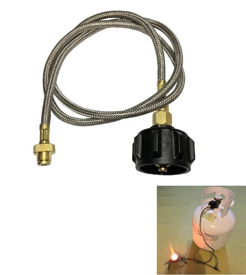 Outdoor Stove Camping Gas Stove Gas Tank Conversion Head Adapter Burner LPG Cylinder Propane Refill Adapter