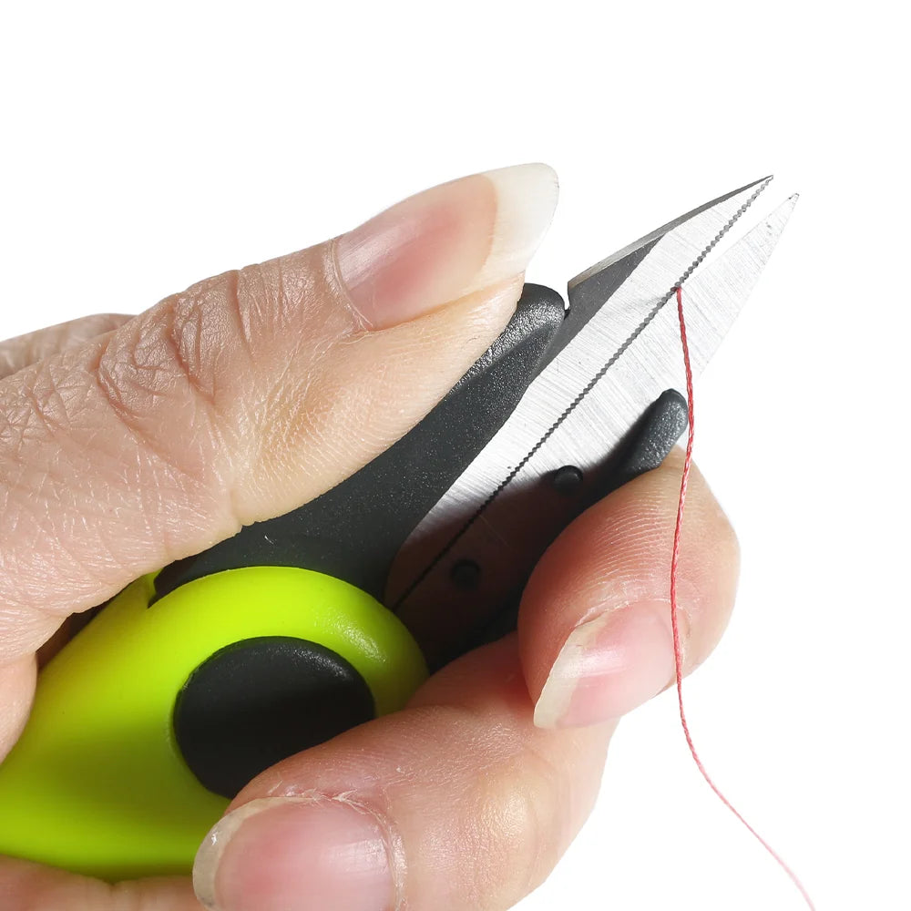 Fish Use Scissors Foldable Fishing Line Cutter Shrimp-shape Clipper Nipper Quick Knot Buckle Gear Tool Stainless Steel Tackle