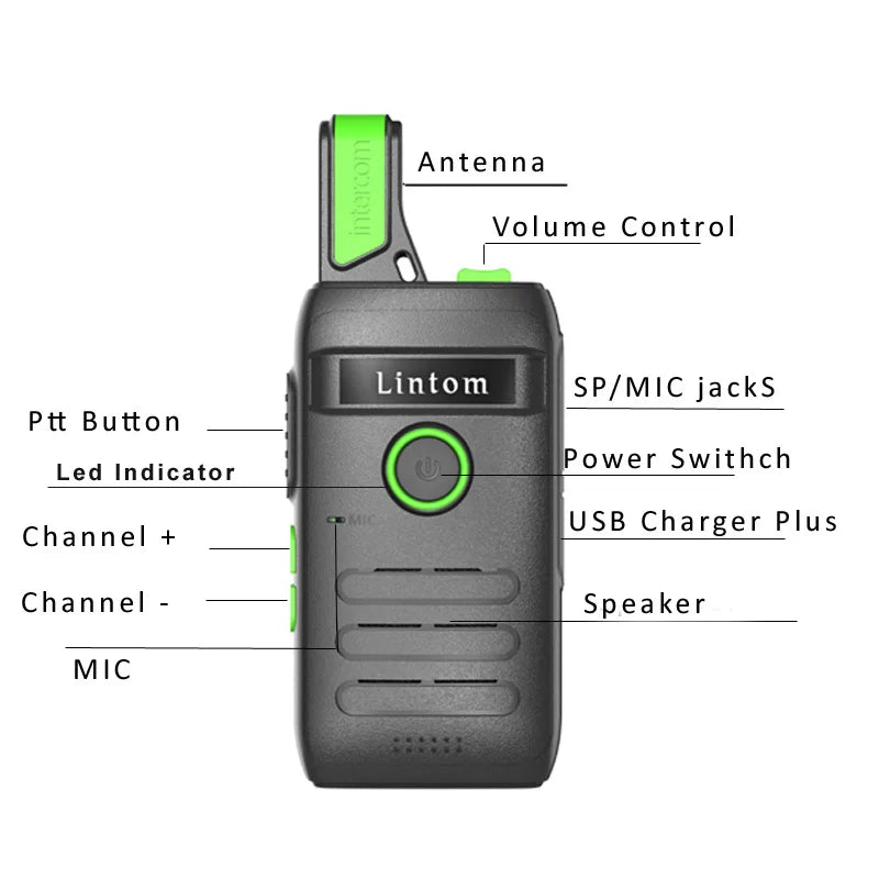 2024 Rechargeable Long Range Two-Way Radios Walkie Talkies  2pcs  Li-ion Battery and Charger  Pация