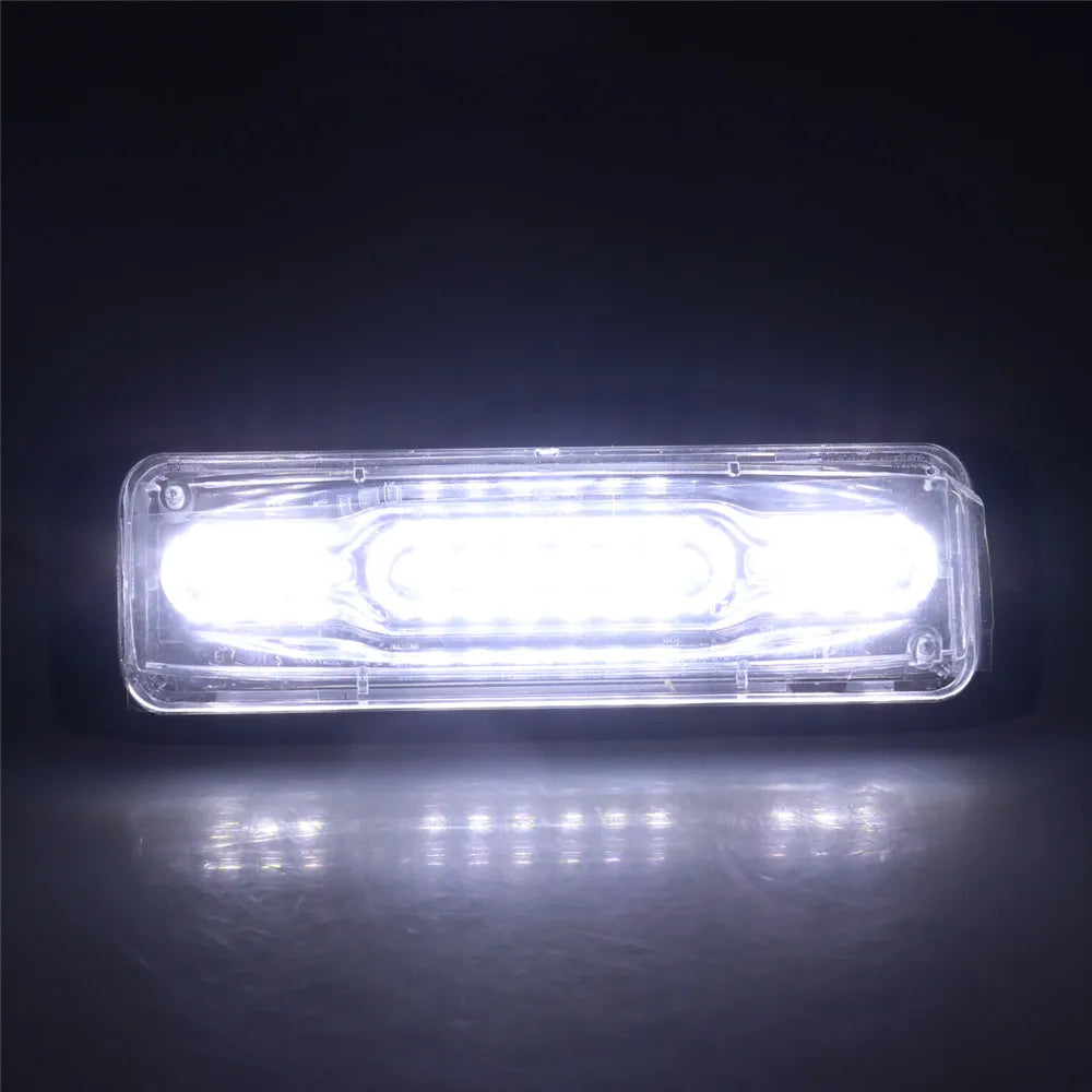 Emergency Ambulance Strobe Light 16 Modes Flashing Lighting 12W Pickup Trucks LED Side Warning Signal Lamp Waterproof IP65 Amber