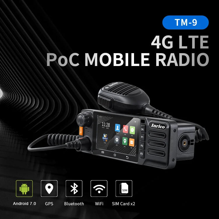 Inrico Accessories for TM-9  4G Network Zello Walkie Talkie Mobile Radio with Camera Car Radio