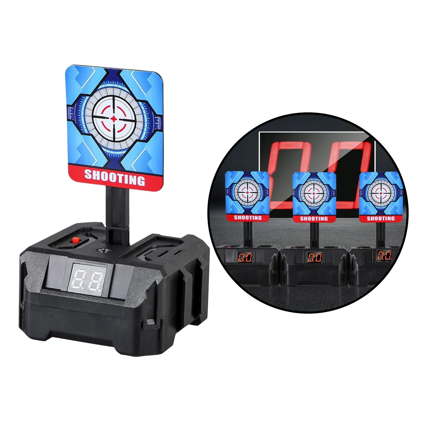 Electric Target Scoring Auto Reset Shooting Digital Target for Guns Blaster Accs