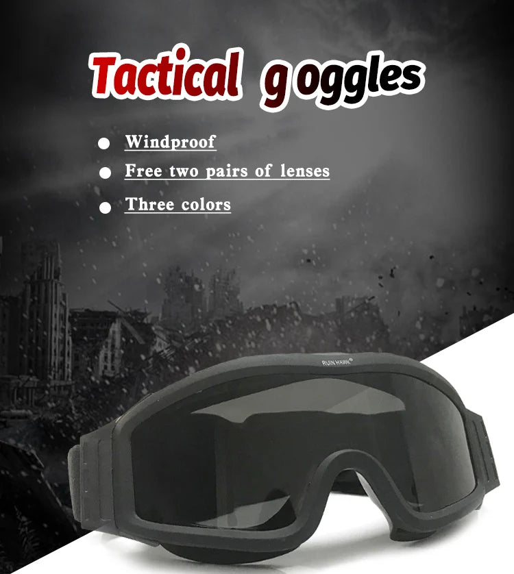 Tactical Glasses Men Shooting Hunting Glasses Military Gear Army Glasses Goggles Aisrsoft Paintball Protective Eye Glasses