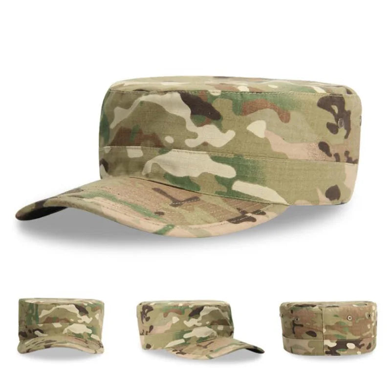 Men's Tactical Cap Blank Plain Camo Fitted Hats Multicam Caps Baseball Desert FG Camouflage Cap Hat Gear