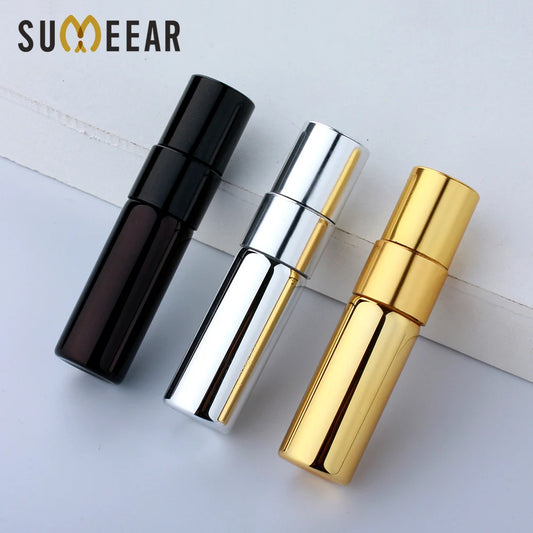 100 PCS/Lot 3ML Mini Perfume Bottle Golden Silver Black Atomizer Spray Bottles Sample