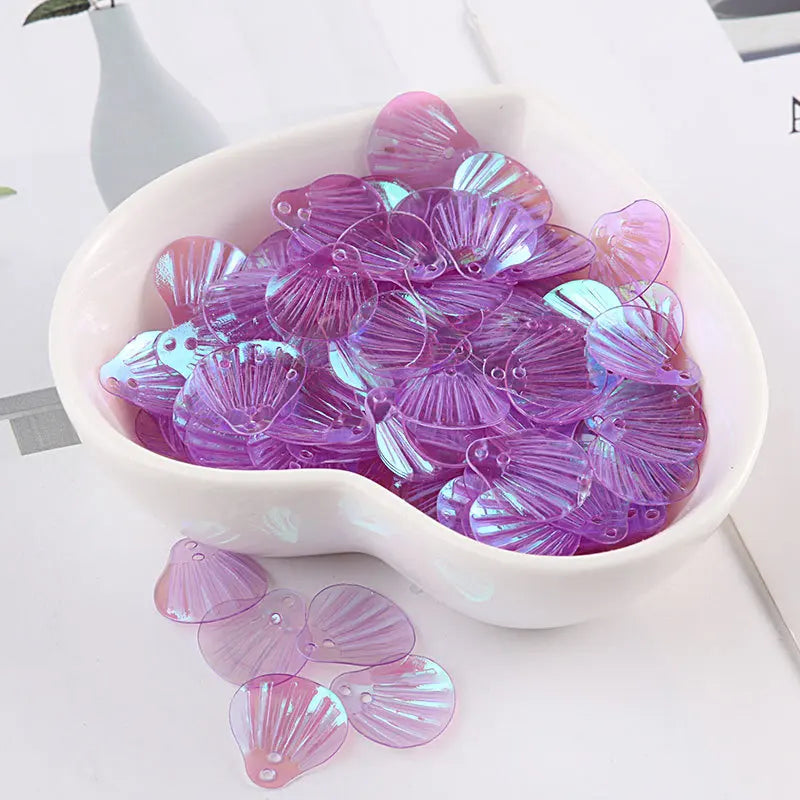 10g/Bag13mm Transparent Shell Mermaid Fish Scale Sequins PVC Paillettes DIY Wedding Sewing Dress Craft Lentejuelas Accessories