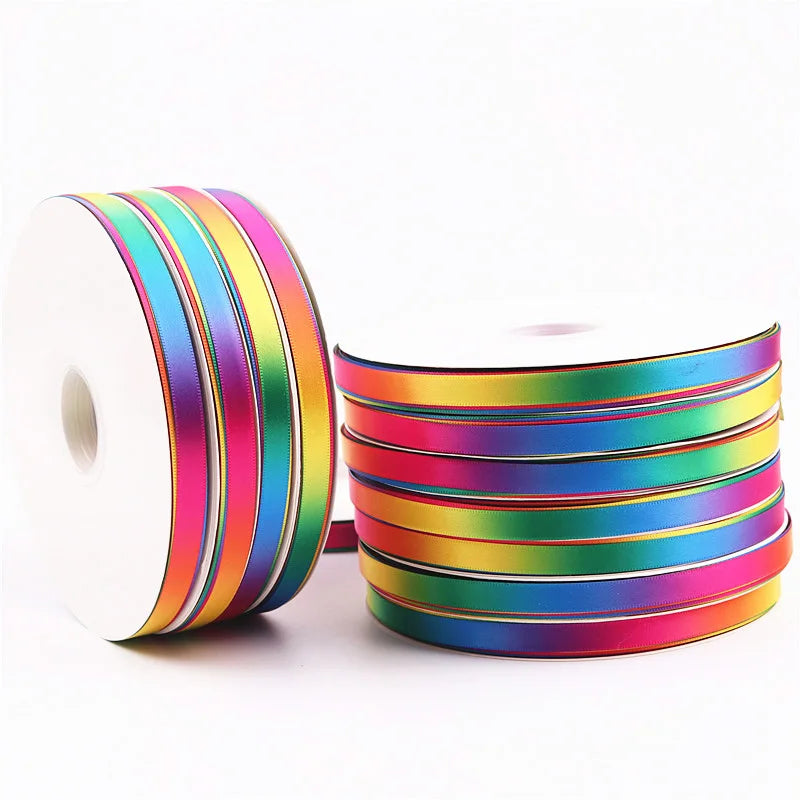 5Yards/Roll Best quality Silk Satin Ribbons arts crafts sewing ribbon handmade crafts materials gift wrap 10 mm