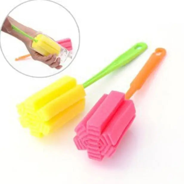 1PCS Bottle Sponge Brushes Cup Glass Milk Bottles Brush Washing Cleaning Cleaner Kitchen Tools Baby Accessories Hot Sale