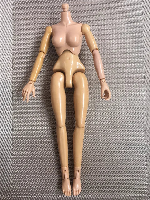 Multi Joints Movable Doll Body Figure Fat Slim Yoga Doll Body Beige White Brown Doll Toy Body For All 1/6 Head Man Lady Doll Toy