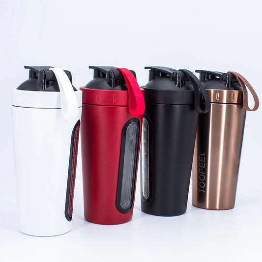 700Ml Creative Stainless Steel Protein Shaker Shake Milkshake Mixing Cup Outdoor Sports Fitness Shake Cup Sport Bottle Bpa Free