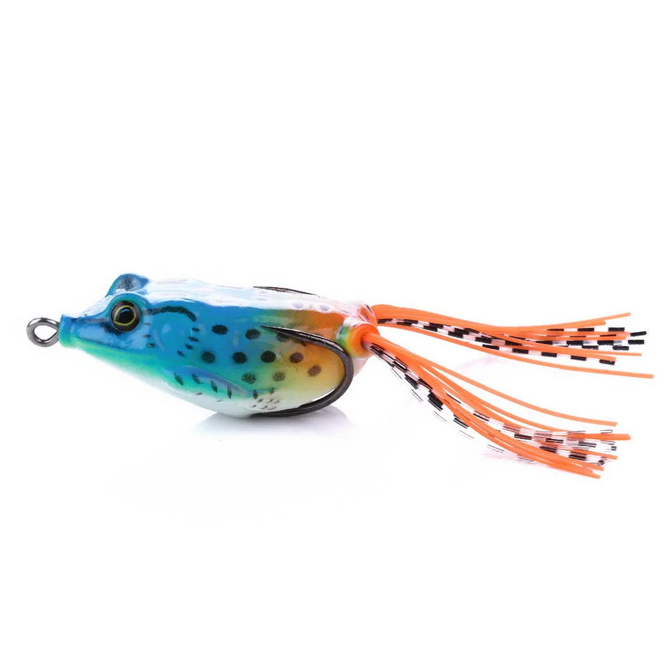 55mm 12.5g Frog Lure Soft Fishing  Lure Jigging Bait Crank Topwater Catfish Silicone Artificial Wobblers Frog For Fishing Gear