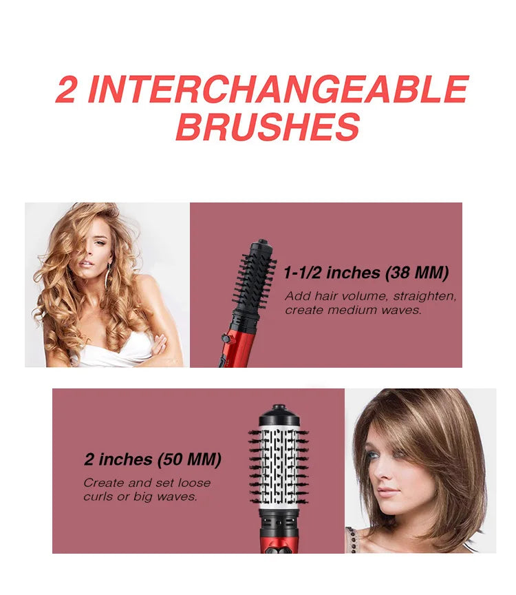 DARSONVAL 3 In 1 Hair Dryer Brush Automatic Rotating Hot Air Brush Electric Comb Multifunction Anion Brush Curling Hair Curl