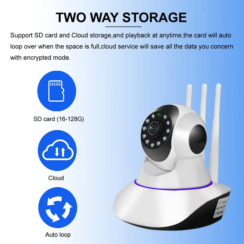 1080P Wireless WiFi Camera Home Security Surveillance Indoor IP Camera Motion Detection 360 PTZ Cam Securite Kamera Baby Monitor