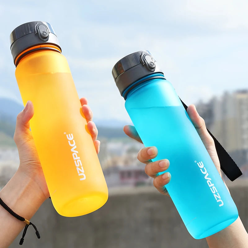 1000ml Large Capacity Water Bottle Portable Leakproof Shaker Frosted Plastic Drinkware Travel Camp Sports Direct Drinking Bottle